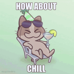Chill Creucat Birthday Drink Beach GIF
