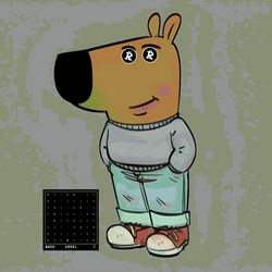 Chill Guy Seeing Money Returns In Rune Coin GIF