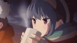Chill Hot Coffee Yuru Camp GIF