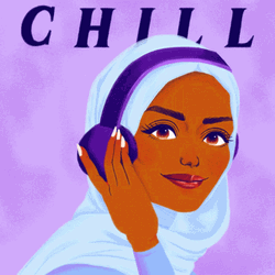 Chill Vibes Muslim Woman Music GIF