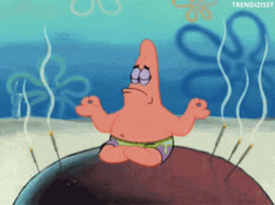 Chill Zen Patrick SpongeBob GIF
