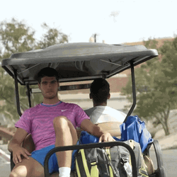 Chilling Alcaraz Funny Salute GIF