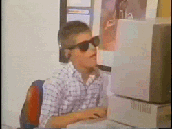 Chilling At The Computer GIF