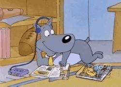Chilling Dog Listening To Music GIF