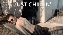 Chilling For Sun Tan GIF