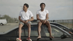 Chilling Glover Brothers GIF