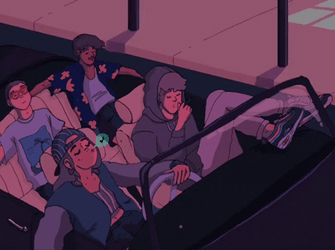 Chilling Guys Lofi Scene Girl GIF