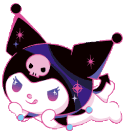 Chilling Kuromi Sticker GIF