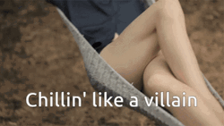 Chilling Like A Villain In Hammock GIF