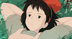 Chilling & Relaxed Hayao Miyazaki GIF