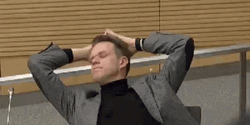 Chilling Worker Pretending To Work GIF