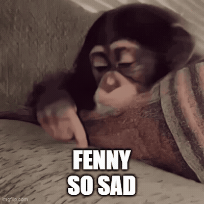 Chimpanzee Pointing Fenny So Sad GIF