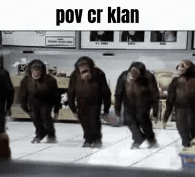 Chimpanzees Dancing POV CR Klan GIF
