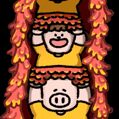 China Handwriting Greeting Happy Chinese New Year GIF