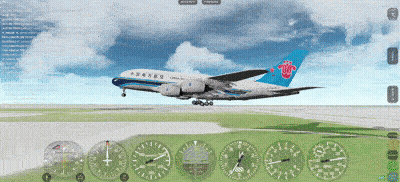 Chinese Airplane Taking Off From Runway GIF