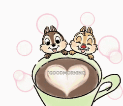 Chip And Dale Disney Good Morning GIF