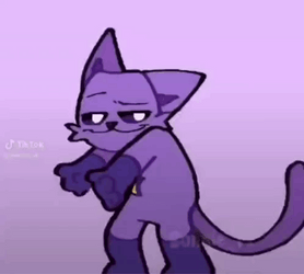 Chipi Chipi Chapa Chapa Dancing Purple Cat GIF