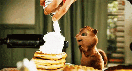 Chipmunk Excited For Whipped Cream GIF