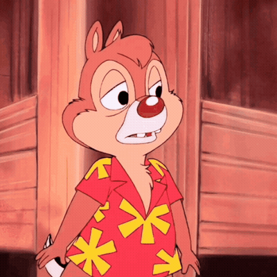 Chipmunk In Red And Yellow Star Shirt GIF