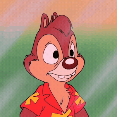 Chipmunk In Red Shirt With K's GIF
