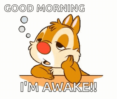 Chipmunk Saying Good Morning GIF