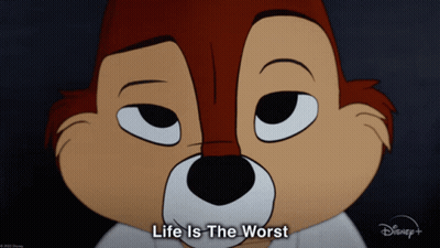 Chipmunk Saying Life Is The Worst GIF