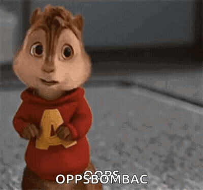 Chipmunk With Glasses And Blue Sweater Walking GIF