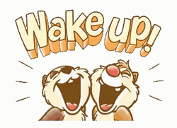 Chipmunks Shouts Wake Up GIF