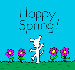 Chippy The Dog Happy Spring GIF