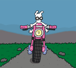 Chippy The Dog Riding Dirt Bike GIF