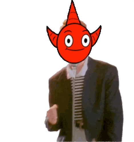Chippysworld Rickroll Sticker