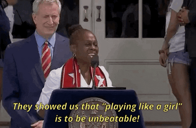 Chirlane McCray Play Like A Champion Delivering Her Speech GIF