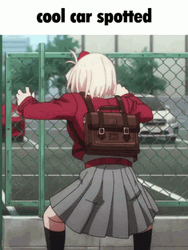 Chisato Nishikigi Cool Cars GIF