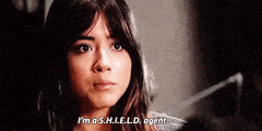 Chloe Bennet Admitting She's S.H.I.E.L.D GIF