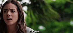 Chloe Bennet Irritated Thinks She's Stupid GIF