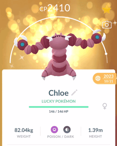 Chloe Is A Lucky Pokémon In CP 2410 GIF