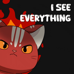 Chococat Angry Redcat See Everything GIF