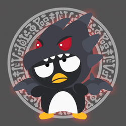 Chococat Exhausted Kuromi Black Wings GIF
