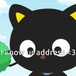 Chococat I Know Your Address While Blushing GIF