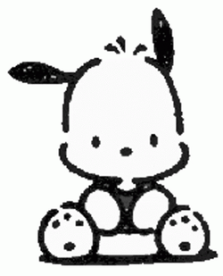 Chococat Pochaco Black And White GIF