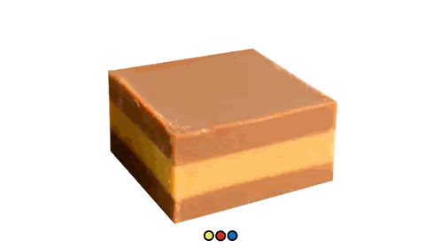 Chocolate And Orange Fudge Square Sticker