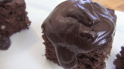 Chocolate Cake With Icing GIF