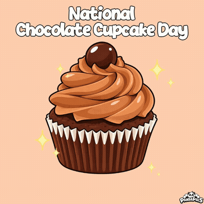 Chocolate Cupcake National Chocolate Cupcake Day GIF