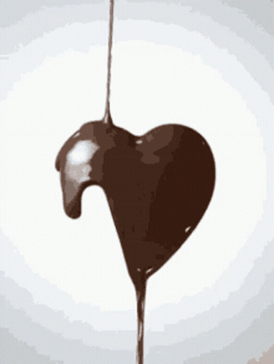 Chocolate Heart Melting GIF