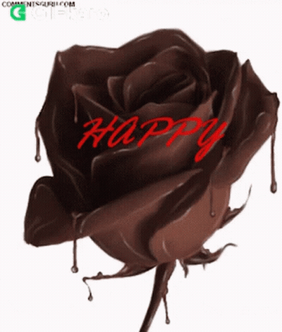 Chocolate Rose Happy Chocolate Day GIF