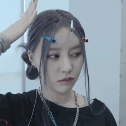 Choi Yena Pats Own Head GIF