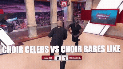 Choir Celebs Vs Choir Babes Game GIF