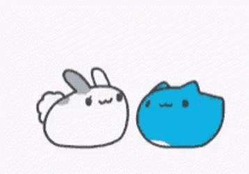 Chomp Fluffy Marshmallow Bunny GIF
