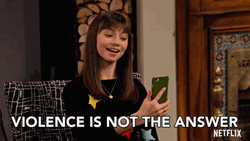 Choose Violence Is Not The Answer GIF