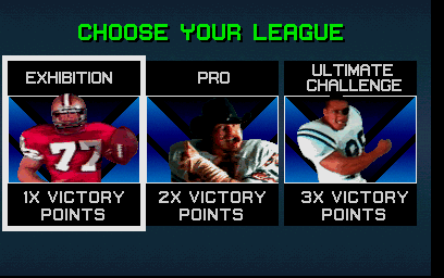 Choose Your League Screen For A Video Game With Three Players GIF